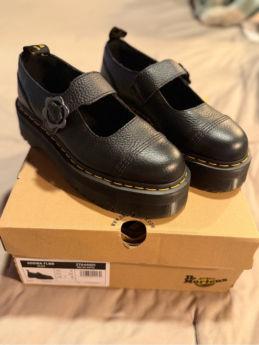Dr. Martens Addina Flower Platform Mary Janes